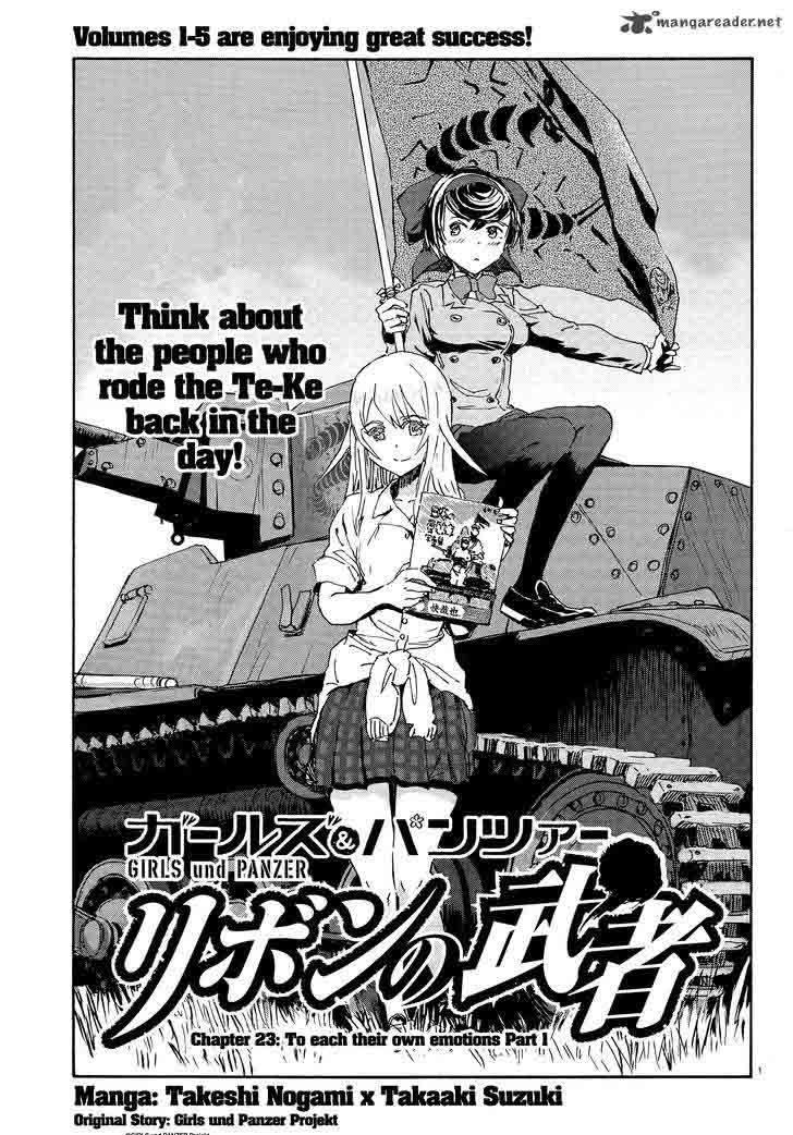 Girls Panzer Ribbon No Musha 23 1
