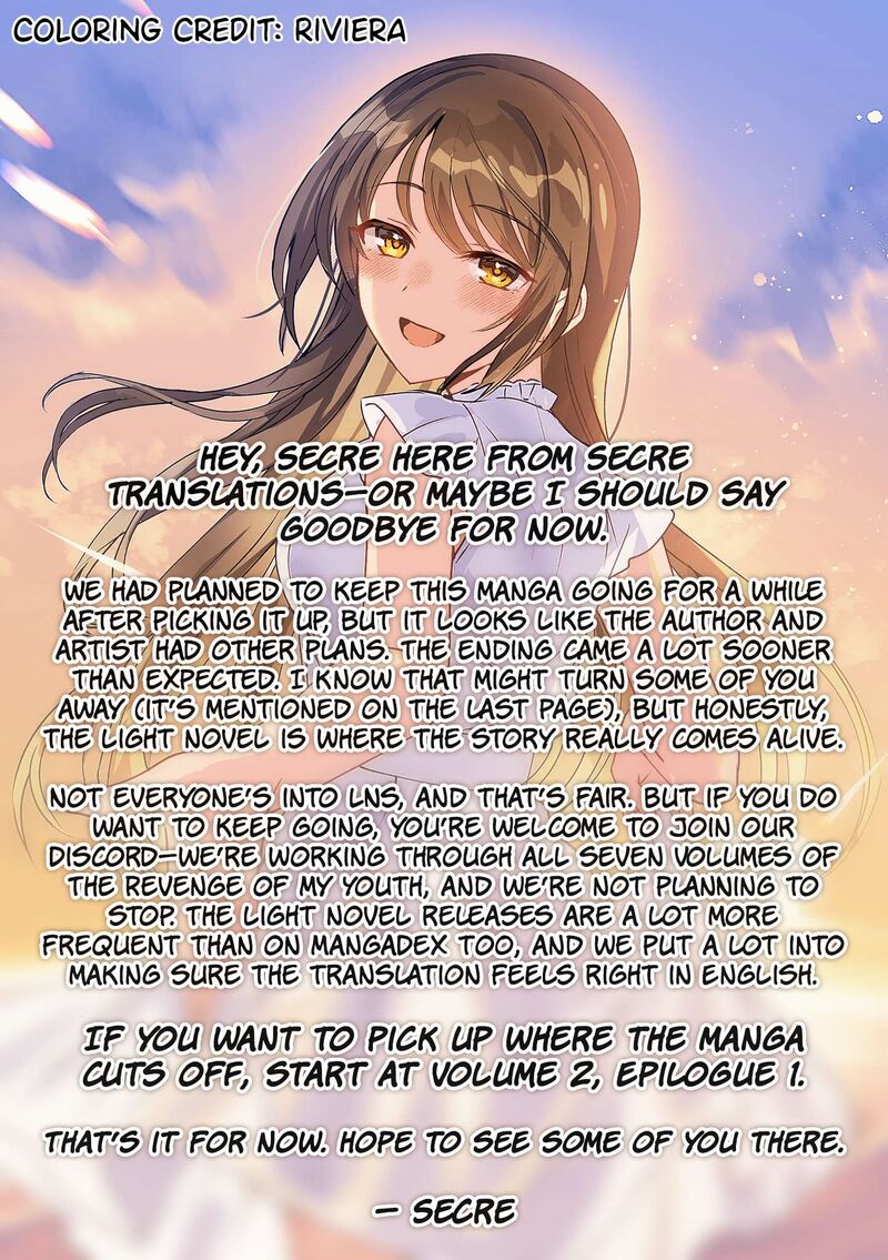 Inkya Datta Ore No Seishun Revenge Tenshi Sugiru Ano Ko Wa Ayumu Re Life 28 28