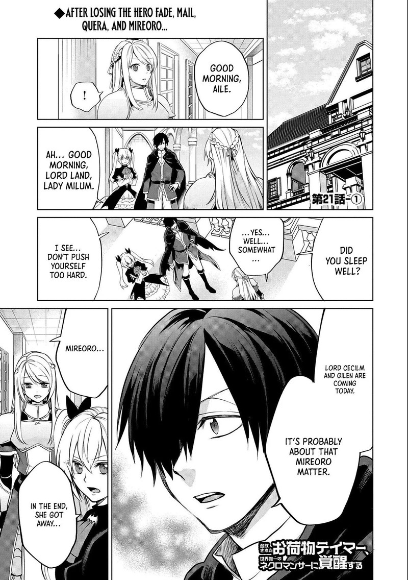 Tsuihou Sareta Onimotsu Tamer Sekai YuIItsu No Necromancer Ni Kakusei Suru 21a 1