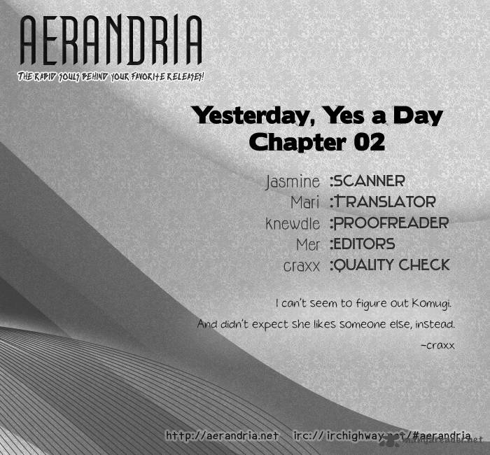 Yesterday Yes A Day 2 3