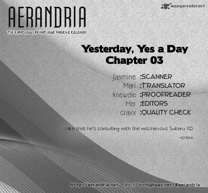 Yesterday Yes A Day 3 3