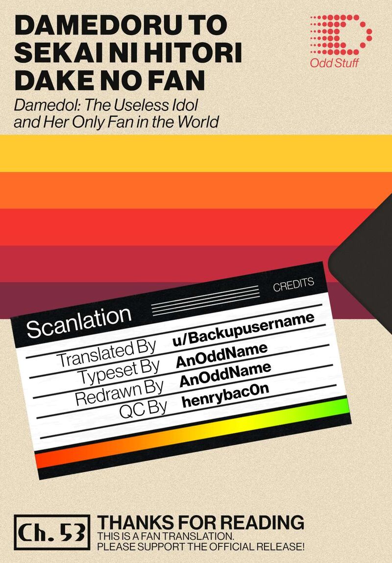 Damedol To Sekai Ni Hitori Dake No Fan 53 20