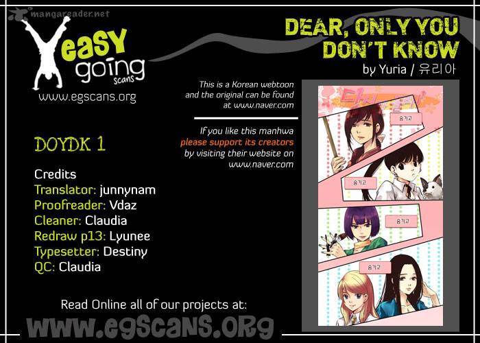Dear Only You Dont Know 1 4