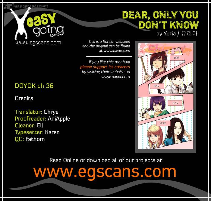 Dear Only You Dont Know 36 1