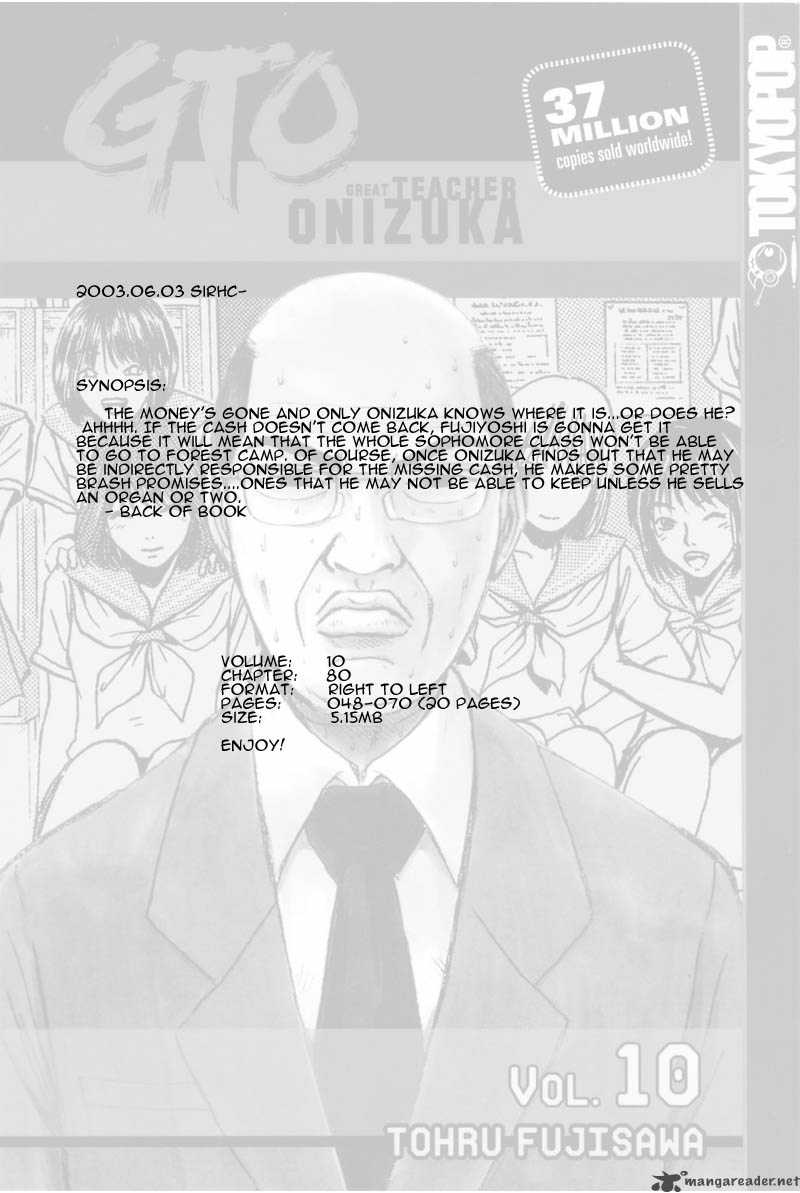 Great Teacher Onizuka 80 1