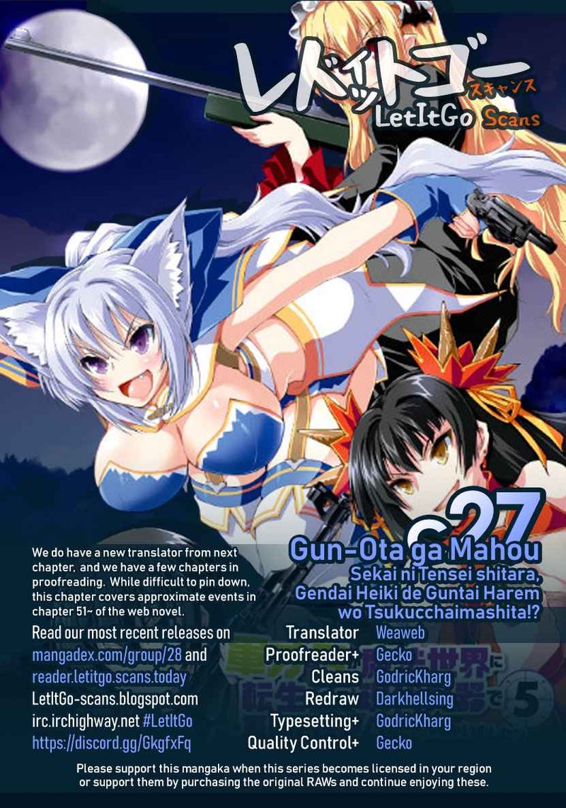 Gunota Ga Mahou Sekai Ni Tensei Shitara Gendai Heiki De Guntai Harem O Tsukucchaimashita 27 1