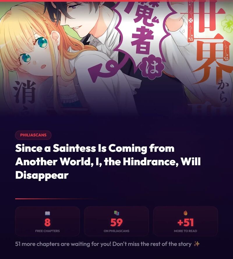 Isekai Kara Seijo Ga Kuru You Na No De Jamamono Wa Kieyou To Omoimasu 8 67