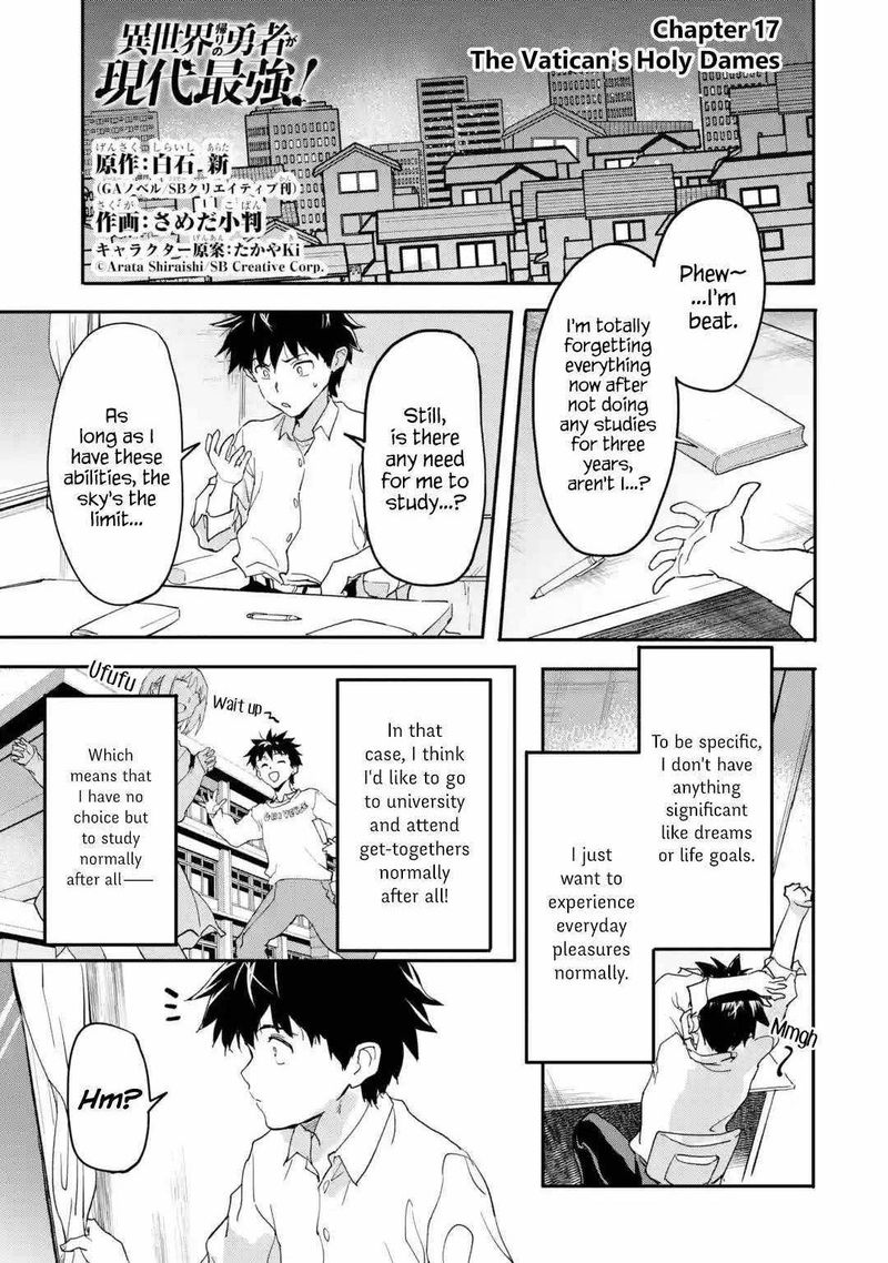 Isekaigaeri No Yuusha Ga Gendai Saikyou 17 1