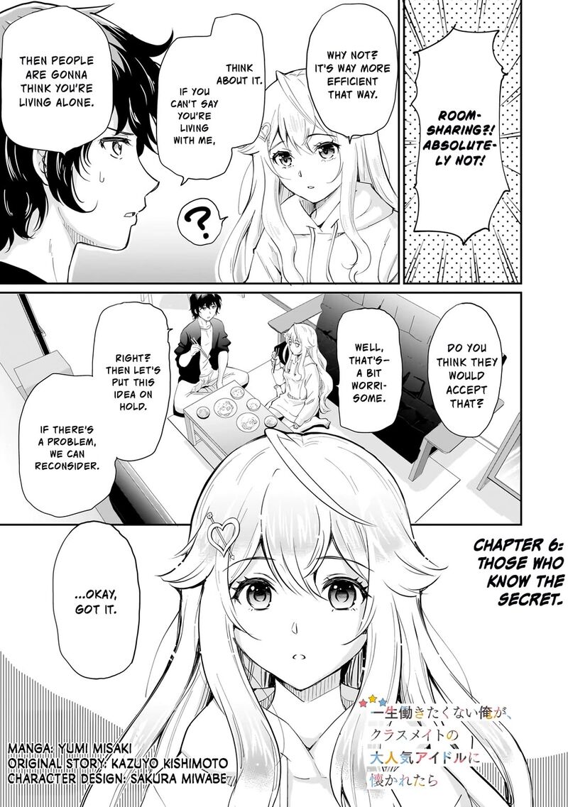 Isshou Hatarakitakunai Ore Ga Classmate No Daininki Idol Ni Natsukaretara 6 1