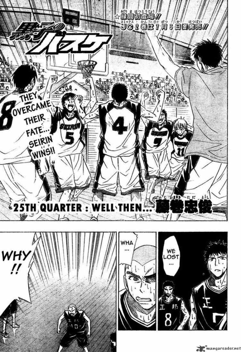 Kuroko No Basket 25 1