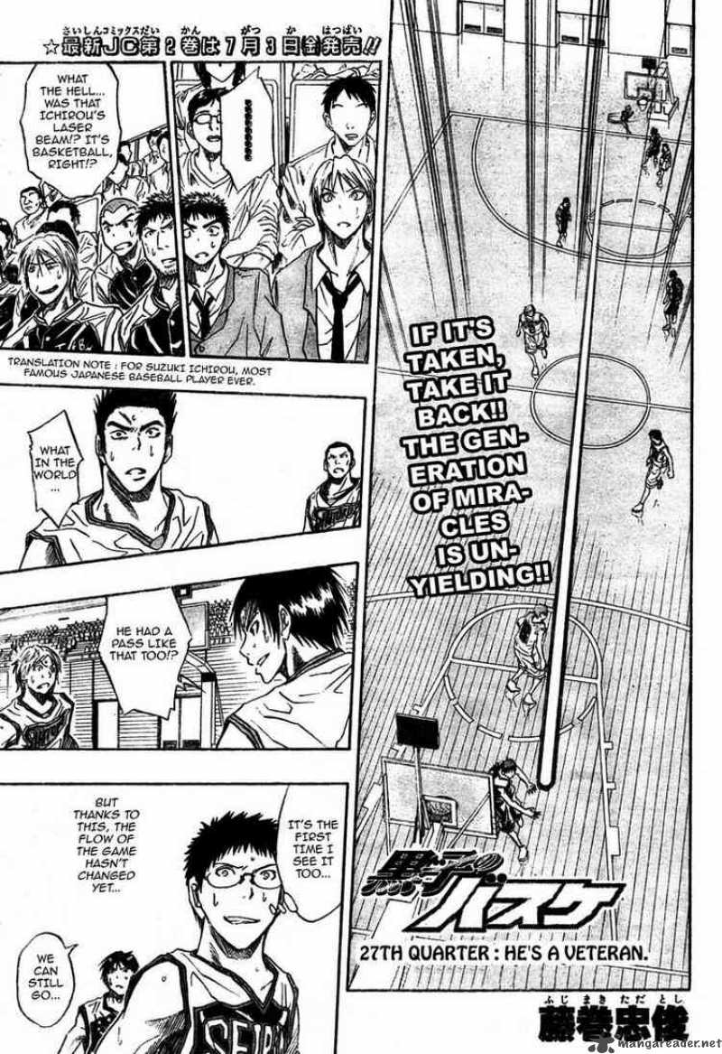 Kuroko No Basket 27 1