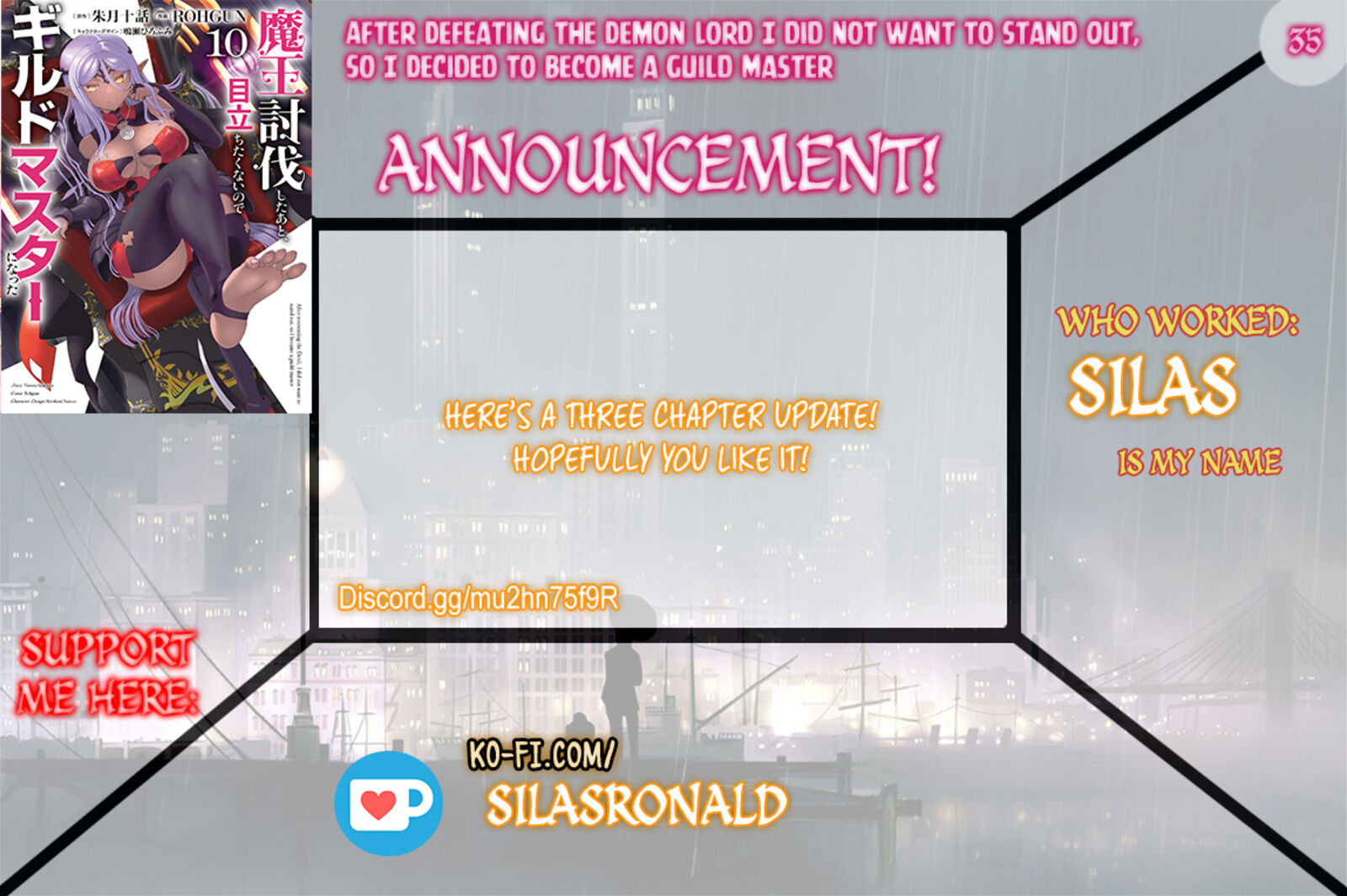 Maou Toubatsu Shita Ato Medachitakunai Node Guild Master Ni Natta 35 21