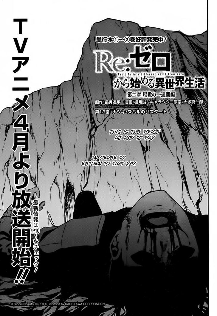 Rezero Kara Hajimeru Isekai Seikatsu Dainishou Yashiki No Shuukan Hen 13 1