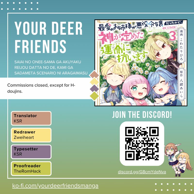 Saiai No Onee Sama Ga Akuyaku Reijou Datta No De Kami Ga Sadameta Scenario Ni Aragaimasu 15 1