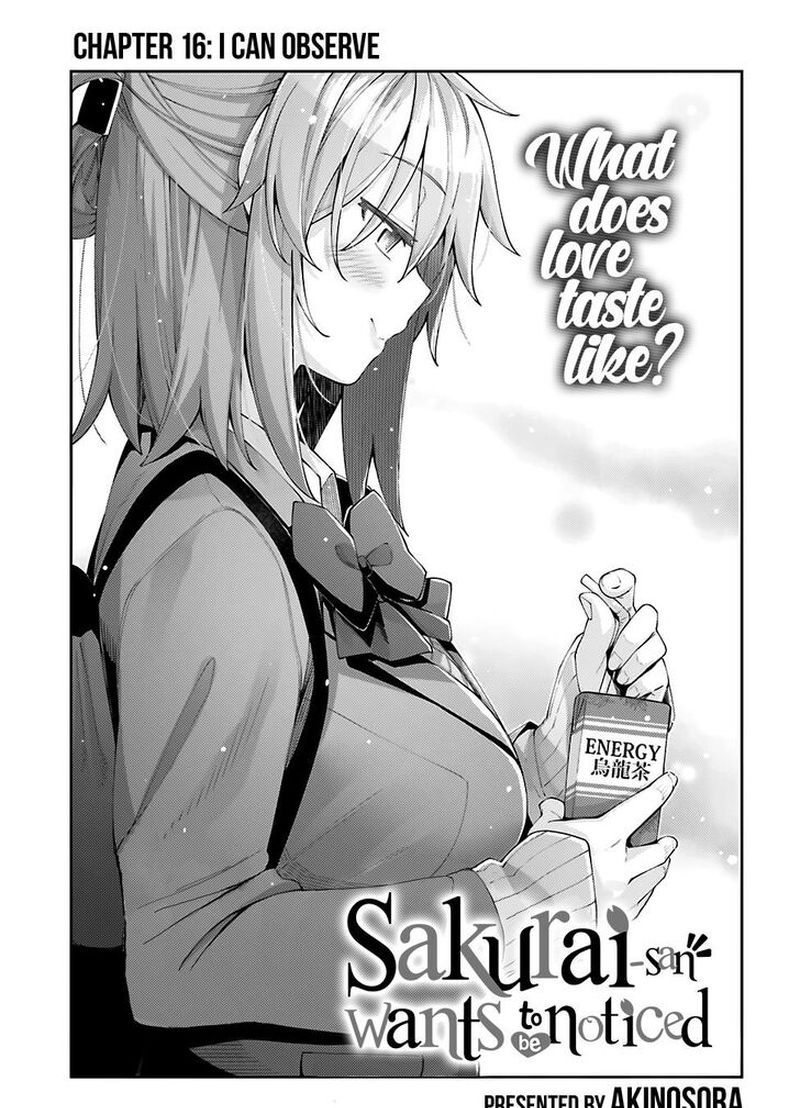 Sakurai San Wants To Be Noticed 16 1