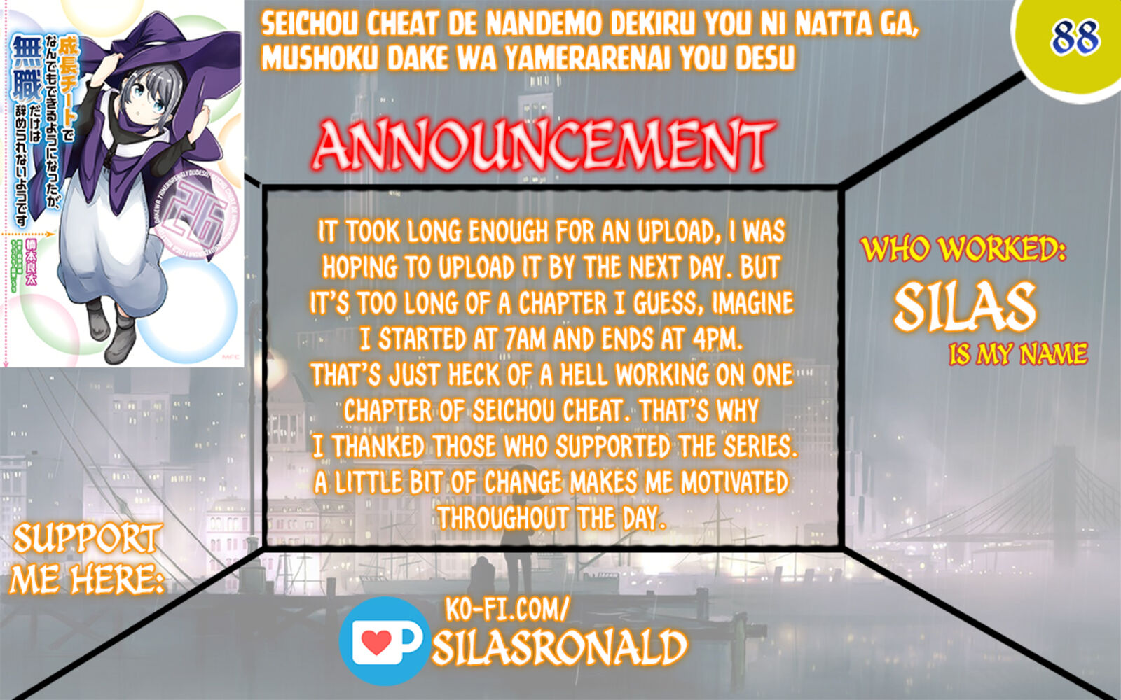 Seichou Cheat De Nandemo Dekiru You Ni Natta Ga Mushoku Dake Wa Yamerarenai You Desu 88 1