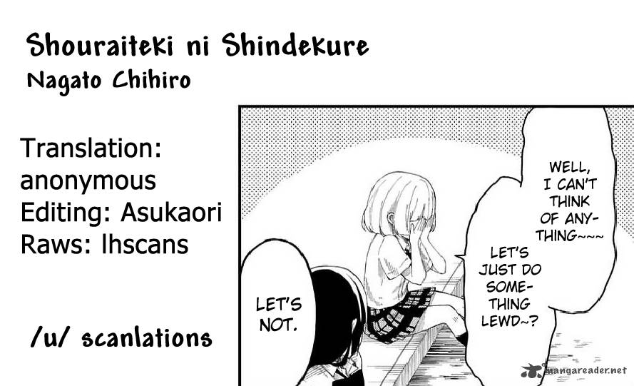 Shouraiteki Ni Shinde Kure 11 26