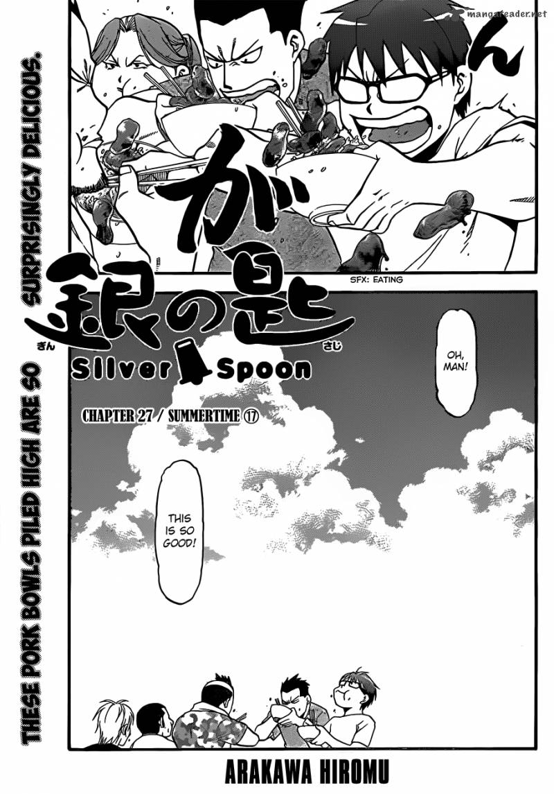 Silver Spoon 27 8