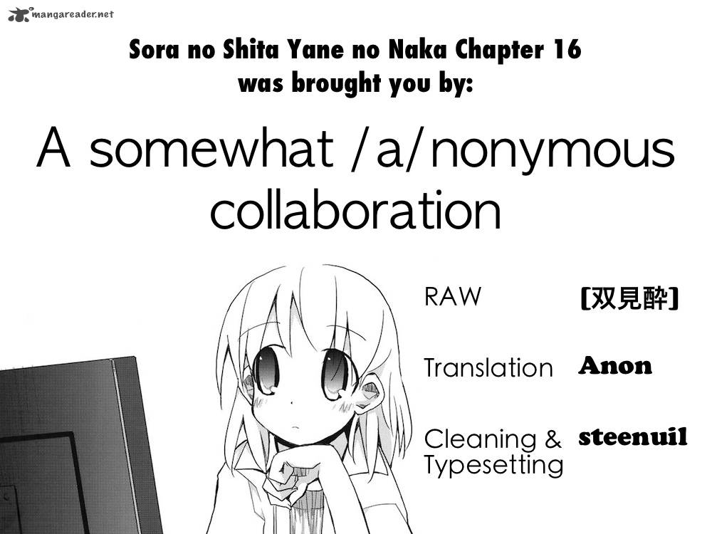 Sora No Shita Yane No Naka 16 9