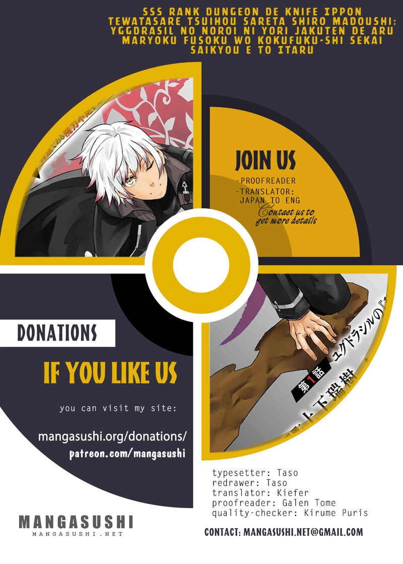 Sss Rank Dungeon De Knife Ippon Tewatasare Tsuihou Sareta Shiro Madoushi Yggdrasil No Noroi Ni Yori Jakuten De Aru Maryoku Fusoku Wo Kokufuku Shi Sekai Saikyou E To Itaru 30 1