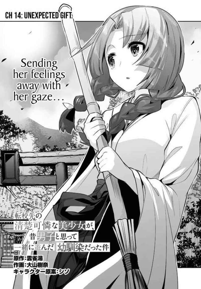 Tenkou Saki No Seiso Karen Na Bishoujo Ga Mukashi Danshi To Omotte Issho Ni Asonda Osananajimi Datta Ken 14 2
