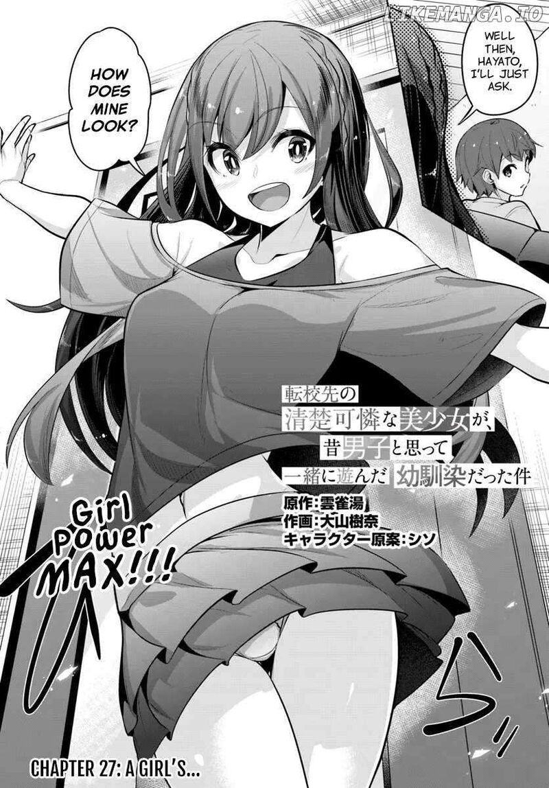 Tenkou Saki No Seiso Karen Na Bishoujo Ga Mukashi Danshi To Omotte Issho Ni Asonda Osananajimi Datta Ken 27 2
