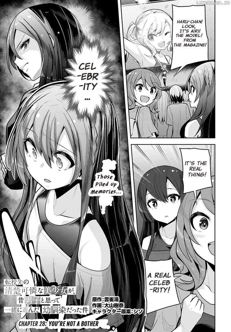 Tenkou Saki No Seiso Karen Na Bishoujo Ga Mukashi Danshi To Omotte Issho Ni Asonda Osananajimi Datta Ken 28 1