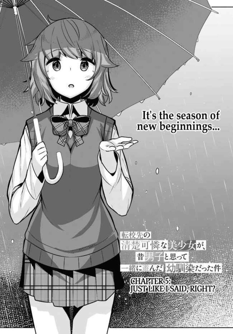 Tenkou Saki No Seiso Karen Na Bishoujo Ga Mukashi Danshi To Omotte Issho Ni Asonda Osananajimi Datta Ken 5 2