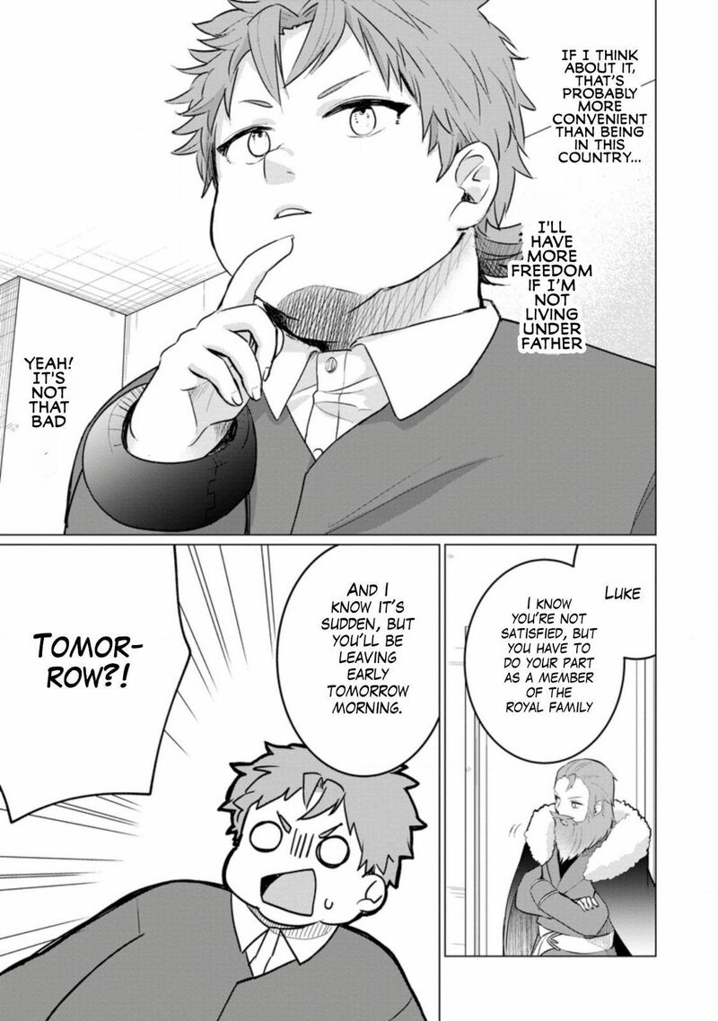 Tensei Saki Ga Zannen Ouji Datta Ken Ima Wa Fukkin 1 Kai Mo Dekinai Kedo Yasete Isekai Sukuimasu 3 8